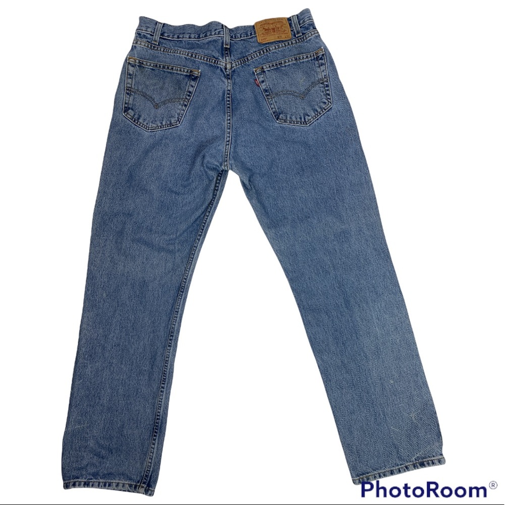 Vintage Levis 505 Mens Denim Jeans W36  L30 Distressed by Real Life Straight Leg - Picture 15 of 15